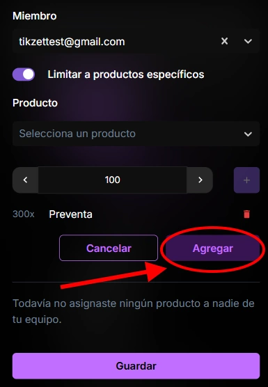 Manage Products Team
